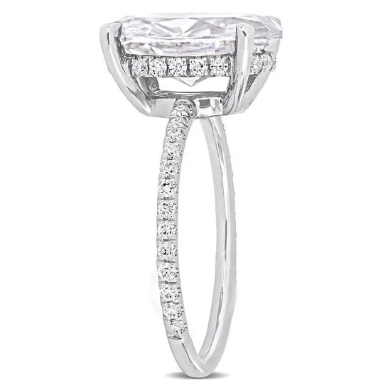 Original Amour 4 78 CT TGW Created MoissaniteWhite Fashion Ring 10k White Gold JMS always Rings Original Amour 4 78 CT TGW Created MoissaniteWhite Fashion Ring 10k White Gold JMS always Rings