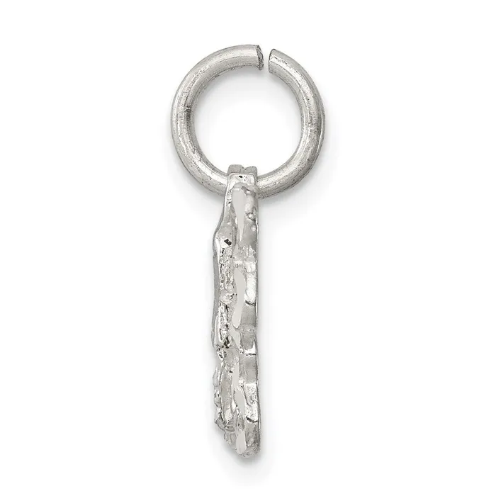 TreasureFineJewelers Rings Sterling Silver Butterfly Charm