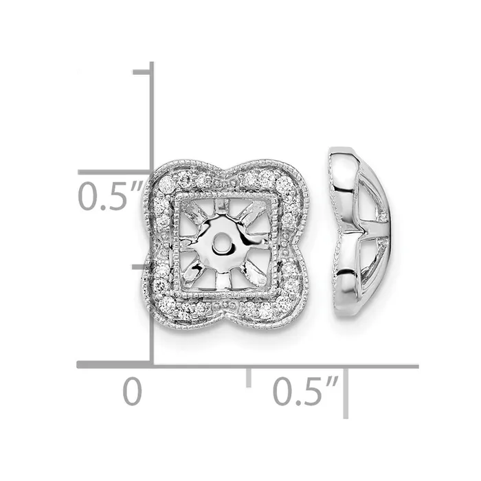 14k White Gold Diamond Earring JacketsWBCEM8578018WA WB Choice Jewelry Earrings 14k White Gold Diamond Earring JacketsWBCEM8578018WA WB Choice Jewelry Earrings