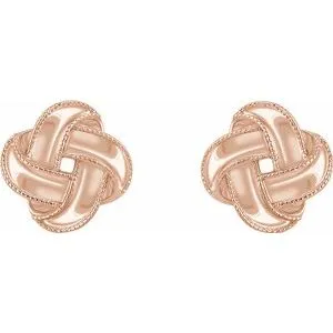Earrings WB Choice Jewelry 14K Rose Knot Earrings65280560003PSTWBC