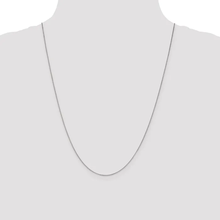 Necklaces WB Choice Jewelry 10K White Gold 7mm Box ChainWBC10KWB05024