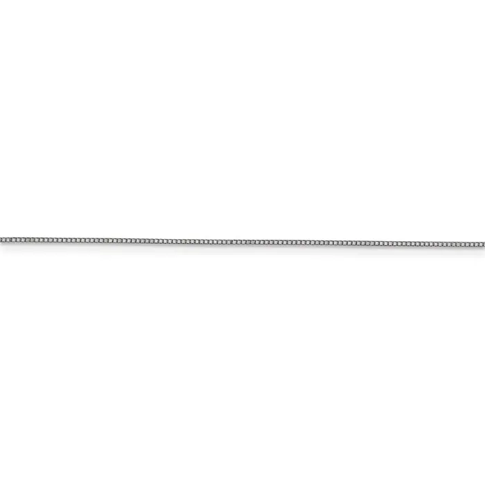 Necklaces WB Choice Jewelry 10K White Gold 7mm Box ChainWBC10KWB05024