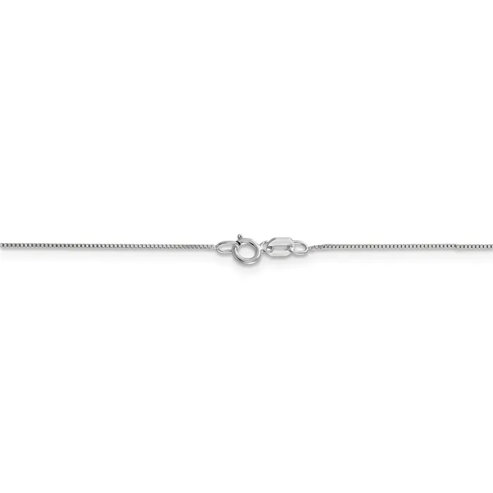 Necklaces WB Choice Jewelry 10K White Gold 7mm Box ChainWBC10KWB05024