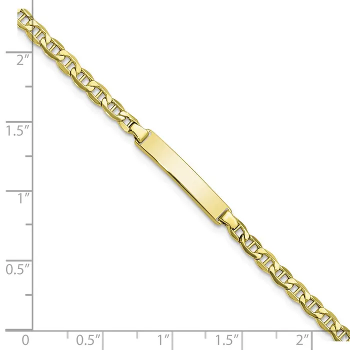 WB Choice Jewelry 10k Semisolid Anchor Link ID BraceletWBC10DCID1396 Bracelets WB Choice Jewelry 10k Semisolid Anchor Link ID BraceletWBC10DCID1396 Bracelets