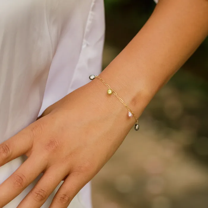Aruba Keshi Pearl Charm Bracelet misha hawaii Bracelets
