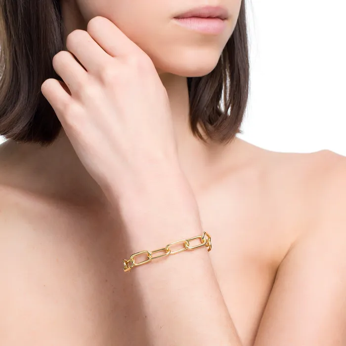 Jack Vartanian Bracelets POP CHAIN BRACELET IN 18K YELLOW GOLD PLATED SILVER