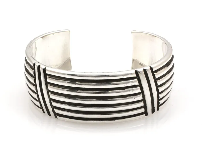 Stamped Lines Cuff Bracelet Artie Yellowhorse Bracelets