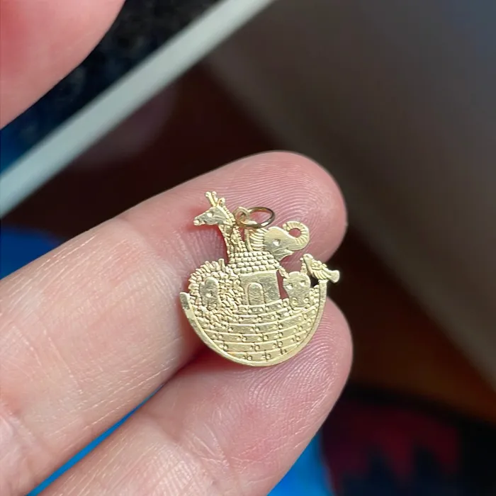 Vintage Paris Jewelry Charm Necklaces Noahs Arc Charm Pendant 14k Gold Vintage Vintage Paris Jewelry Charm Necklaces Noahs Arc Charm Pendant 14k Gold Vintage