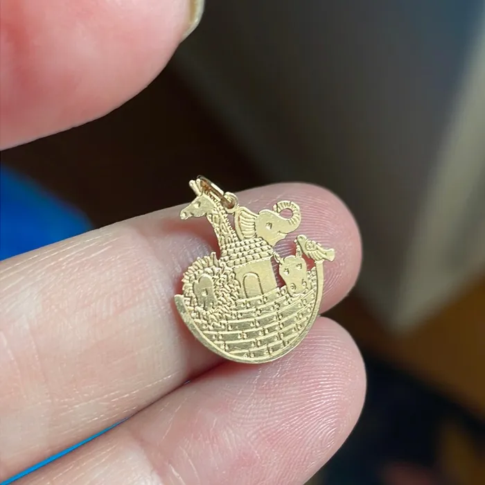 Vintage Paris Jewelry Charm Necklaces Noahs Arc Charm Pendant 14k Gold Vintage Vintage Paris Jewelry Charm Necklaces Noahs Arc Charm Pendant 14k Gold Vintage