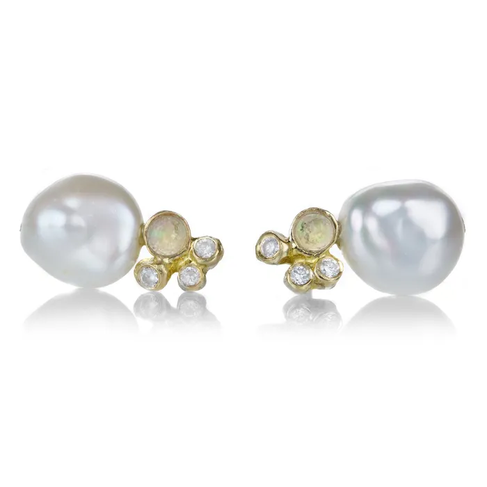 Earrings Kimberlin Brown Paisley Keshi Pearl Studs