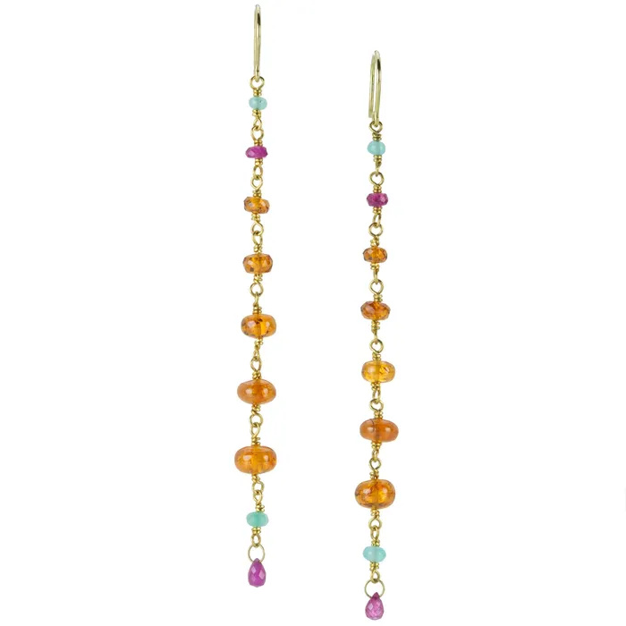 Earrings Mallary Marks Multicolored Spun Sugar Earrings