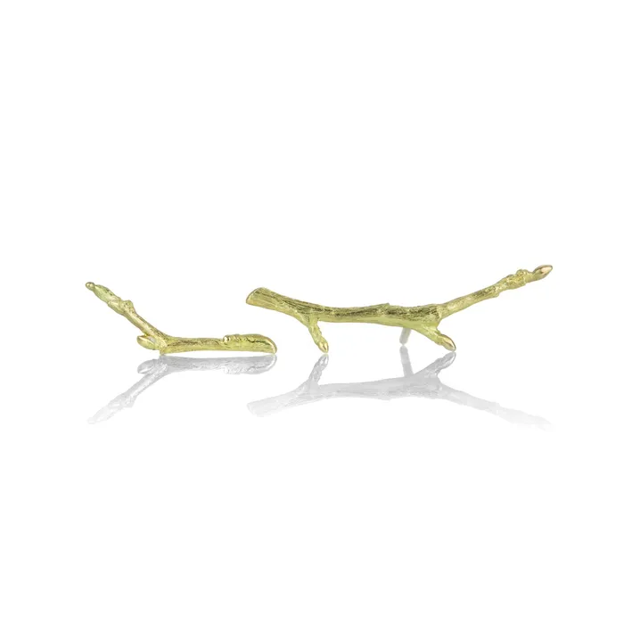 Gabriella Kiss 18k Gold Branch Stud Earrings Earrings