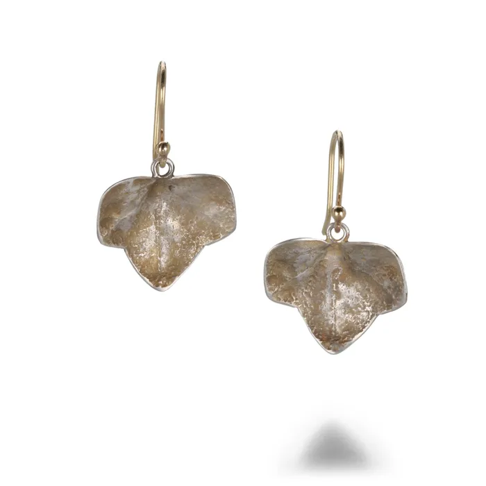 Gabriella Kiss Silver Ivy Leaf Earrings Earrings