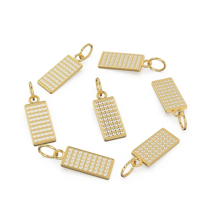 Rectangular Diamond 14k Solid Gold Charm Pendant Diamond Pendant Diamond Charm Solid Gold Finding 19x7mm Jalvi Co Charm Necklaces Rectangular Diamond 14k Solid Gold Charm Pendant Diamond Pendant Diamond Charm Solid Gold Finding 19x7mm Jalvi Co Charm Necklaces