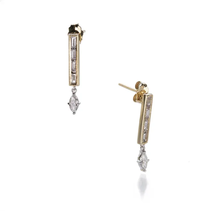 Sethi Couture Earrings Mixed Cut Matchstick Earrings
