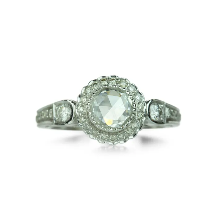 Sethi Couture Rings 18k White Gold True Romance Diamond Ring