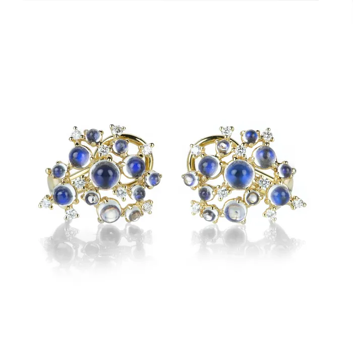 Small Bubble Cluster Moonstone Earrings Paul Morelli Earrings