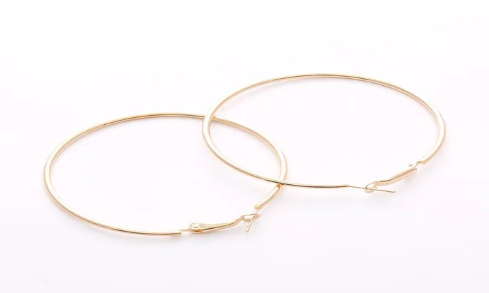 Earrings sparklingselections Big Smooth Circle Hoop Earrings