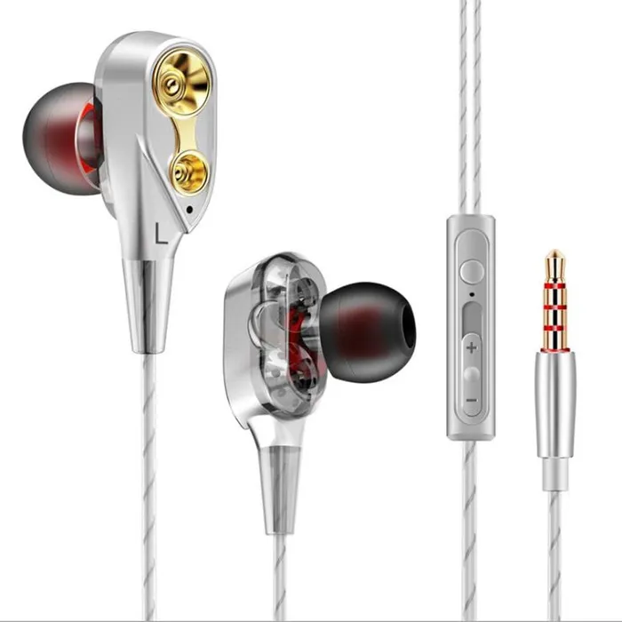 Earrings sparklingselections New Double Unit Drive In Ear Earphone Bass Subwoofer Earbuds