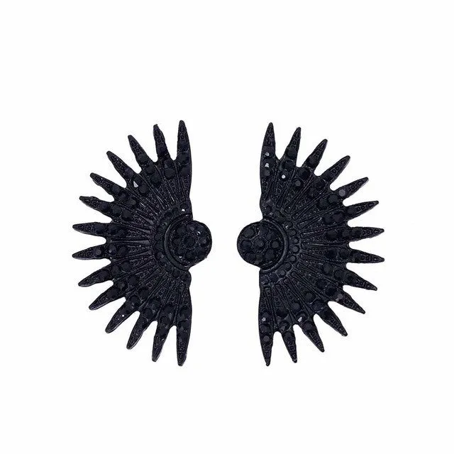 Full Drill Geometric Fan Earrings for Women sparklingselections Earrings Full Drill Geometric Fan Earrings for Women sparklingselections Earrings