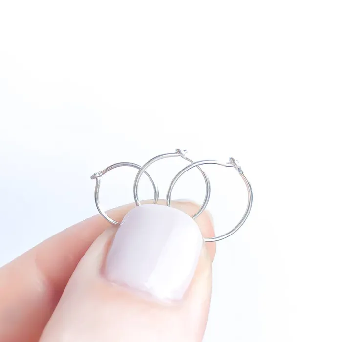 Hoops By Hand Earrings Silver Hoop Earring Set Hoops By Hand Earrings Silver Hoop Earring Set