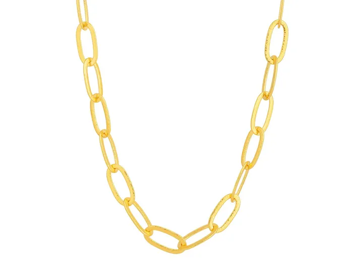 Necklaces GURHAN Hoopla Gold Chain Link Necklace 20x12mm Flat Oval Links GG GOLD NEW