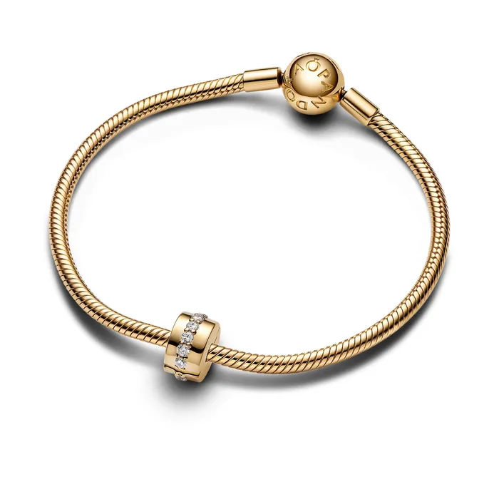 Pandora Charm Necklaces Pandora Clear Sparkling Row Clip Charm