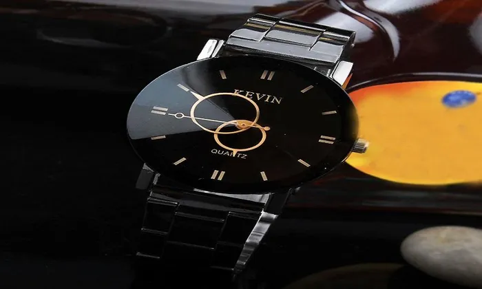 sparklingselections New Women Fashion Black Round Dial Stainless Steel Watch Watches sparklingselections New Women Fashion Black Round Dial Stainless Steel Watch Watches
